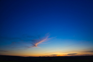 Cornwall sky at sunset