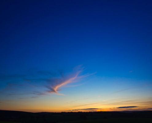 Cornwall sky at sunset